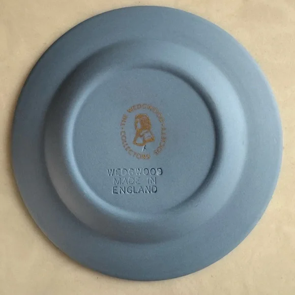 Wedgwood Society Blue Jasperware Crossing The Delaware Trinket Dish - Picture 3 of 5